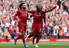 محمد صلاح سجل هدف ليفربول الاول في مبارة الفوز على ويست هام بالدوري الانجليزي