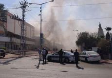 حريق في مصنع بسديروت 