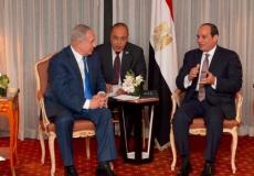 لقاء سابق بين الرئيس المصري عبد الفتاح السيسي وبنيامين نتنياهو