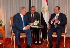 لقاء سابق بين الرئيس المصري عبد الفتاح السيسي وبنيامين نتنياهو