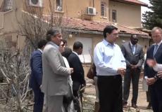 وفد سفراء لدى الأمم المتحدة خلال جولة في مدينة عسقلان