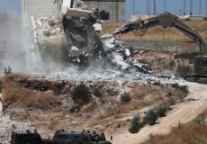 الاحتلال يهدم مغسلة مركبات غرب بيت لحم