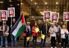  وقفة احتجاجية في نيويورك دعماً للمناضلة خالدة جرار