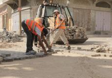 بلدية غزة تنفذ أعمال صيانة في 70 موقعا في شوارع المدينة