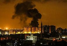 قصف اسرائيلي على قطاع غزة الان - إرشيفية 