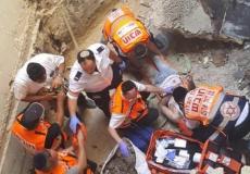 اصابة في حادث عمل في بيت شيمش غرب القدس 