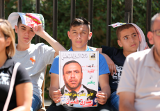 وقفة تضامنية مع الاسرى المضربين عن الطعام - ارشيف