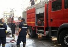 اصابات في حريق بفرع هايبر ماركت في الاسكندرية