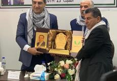 محافظ طوباس يكرم العالم الدكتور عدنان مجلي في حفل افتتاح ميدان الشهداء