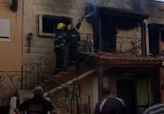 إصابة شخص أثر استنشاق دخان حريق في دير الأسد