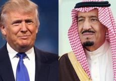 الملك سلمان  بن عبد  العزيز  أل  سعود والرئيس الأمريكي دونالد ترامب -توضيحية-