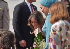 انتصار السيسي في استقبال ميلانيا ترامب