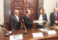 الحساينة يبحث مع الوكالة الايطالية تنفيذ مشروع مركز التدريب على السلامة