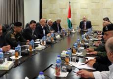 الحمد الله يجتمع بقيادة الأجهزة الأمنية