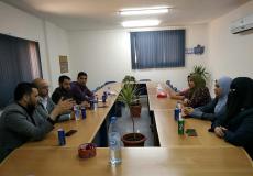 التجمع الإعلامي يزور مؤسسة فلسطينيات بغزة