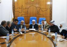 لقاء لمناقشة الاوضاع الصحية في مستشفيات قطاع غزة