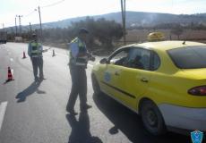 الشرطة تضبط مركبة بحمولة زائدة بلغت 7 ركاب في الخليل