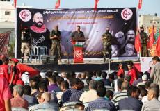 الشعبية بالوسطى تؤبن الشهيد أحمد العديني