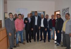 عابد يزور مكتب وزارة الاقتصاد في رفح