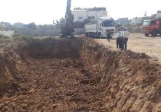 بلدية غزة تنجز مشروع تنظيف وتعزيل برك وشبكات مياه الأمطار