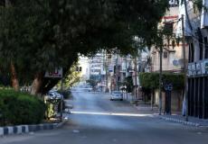 حظر التجوال في غزة الأسبوع الماضي