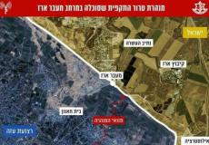 صورة توضيحية للنفق المستهدف شمال قطاع غزة نشرها اعلام الاحتلال