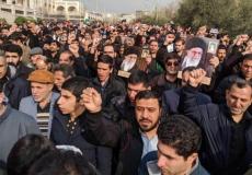 مسيرة غاضبة في إيران اليوم بعد اغتيال قاسم سليماني