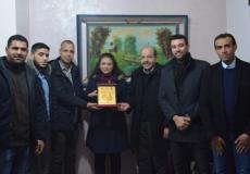 زيارة وفد الجبهة الديمقراطية لفضائية الميادين