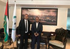 الأمين العام للجنة الوطنية للتربية والثقافة والعلوم مراد السوداني، مع ممثل منظمة التعاون الإسلامي لدى دولة فلسطين السفير أحمد الرويضي