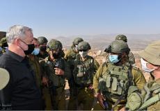 بيني غانتس خلال زيارة تفقدية شمال إسرائيل