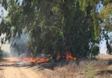 حرائق غلاف غزة