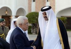 الرئيس عباس وأمير قطر في الدوحة