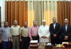 رابطة علماء فلسطين تستقبل وفداً من وزارة الداخلية