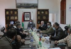 بلدية غزة تناقش سبل مواجهة المنخفض