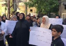 اعتصام أهالي مخيم المية ومية تنديداً بالاشتباكات