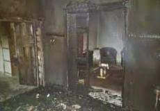 مستوطنون يحرقون منزلًا في نابلس