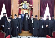 اجتماع بطريرك القدس مع قضاة المحاكم الكنسية 