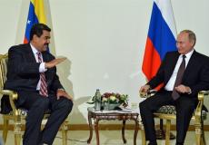 بوتين ومادورو خلال لقاء بينهما لبحث العلاقات المشتركة - أرشيفية