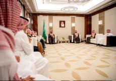 استقبال  ولي العهد السعودي لعائلة الفغم 