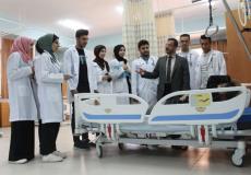 مستشفى حمد بغزة يفتح أبوابه لتعليم طلبة كلية الطب بجامعة الأزهر