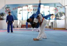 مكفوفون يمارسون رياضة الجودو في غزة