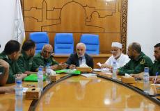 اللجنة القانونية في المجلس التشريعي تستقبل وفداً من هيئة القضاء العسكري