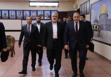 الوفد الأمنى المصري يلتقي رئيس مكتب حماس السياسي إسماعيل هنية