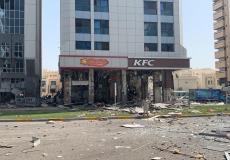 انفجار اسطوانة غاز في مطعم للوجبات السريعة بأبوظبي (فيديو)