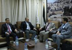 د. أحمد بحر يلتقي الوفد الأمني المصري