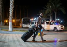 جانب من وصول العائدين عبر معبر رفح البري 