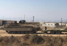 دبابة إسرائيلي على حدود غزة  - أرشيفية