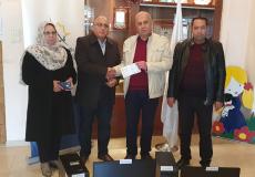 الإسلامي الفلسطيني يدعم مركز الرجاء لرعاية ذوي الاحتياجات الخاصة