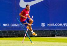 سيرجينو دست يؤدي مرانه الأول مع برشلونة