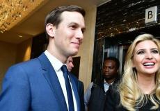 كوشنير وزوجته ايفانكا خلال افتتاح مقر السفارة الامريكية في القدس